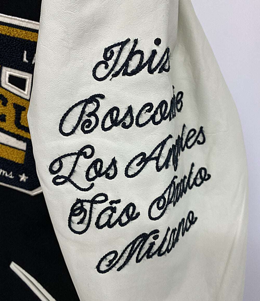 Deus Ex Machina スタジャン SOURMUG COACH JACKET 刺? ブラック メンズ SIZE M デウスエクスマキナ