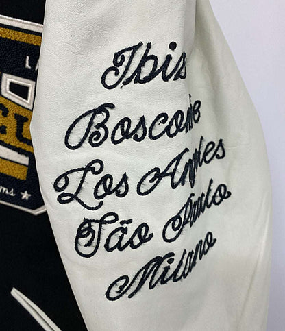 Deus Ex Machina スタジャン SOURMUG COACH JACKET 刺? ブラック メンズ SIZE M デウスエクスマキナ