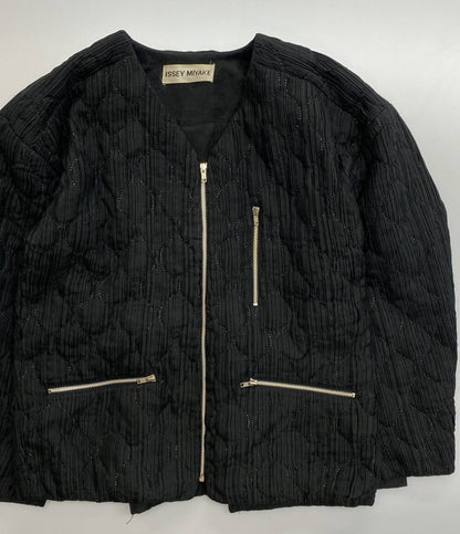 ISSEY MIYAKE 銀タグ プリーツキルティングジャケット 90s JG33350 メンズ SIZE M イッセイミヤケ