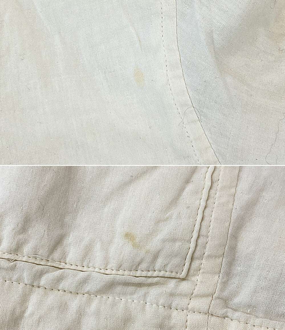 ISSEY MIYAKE MEN ジャケット 筆タグ コットンジャケット ホワイト 80s LG33316 メンズ SIZE S イッセイミヤケ メン