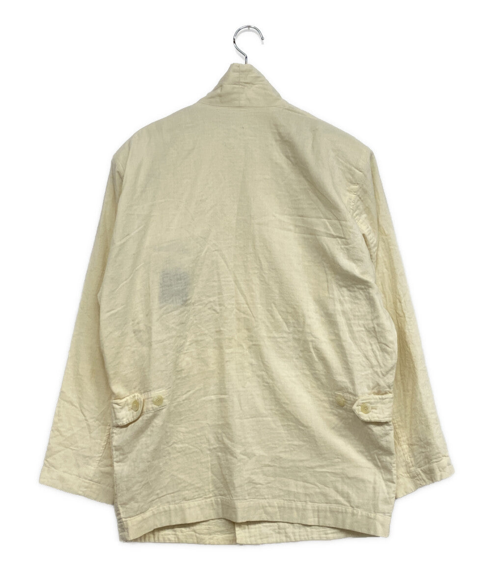 ISSEY MIYAKE MEN ジャケット 筆タグ コットンジャケット ホワイト 80s LG33316 メンズ SIZE S イッセイミヤケ メン