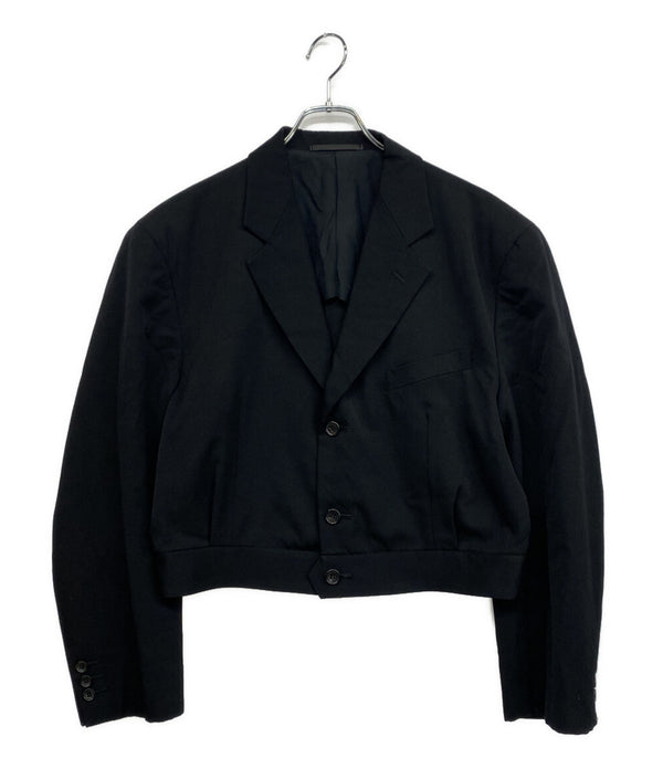 COMME des GARCONS HOMME PLUS 短丈テーラードジャケット ブラック