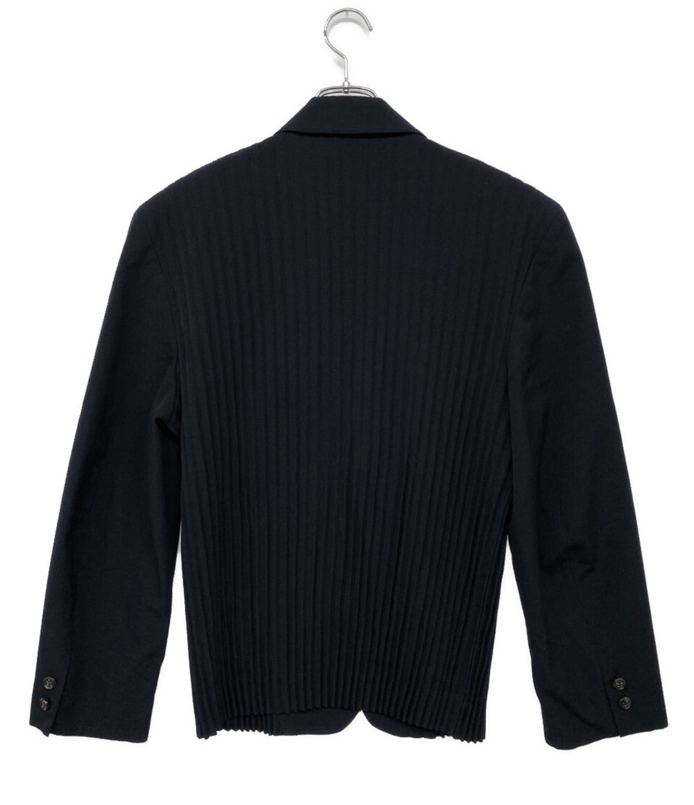 COMME des GARCONS HOMME PLUS プリーツテーラードジャケット ネイビー PJ-11072 メンズ SIZE M コムデギャルソンオムプリュス