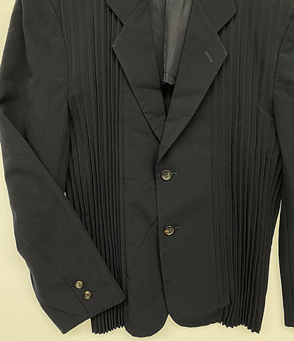 COMME des GARCONS HOMME PLUS プリーツテーラードジャケット ネイビー PJ-11072 メンズ SIZE M コムデギャルソンオムプリュス