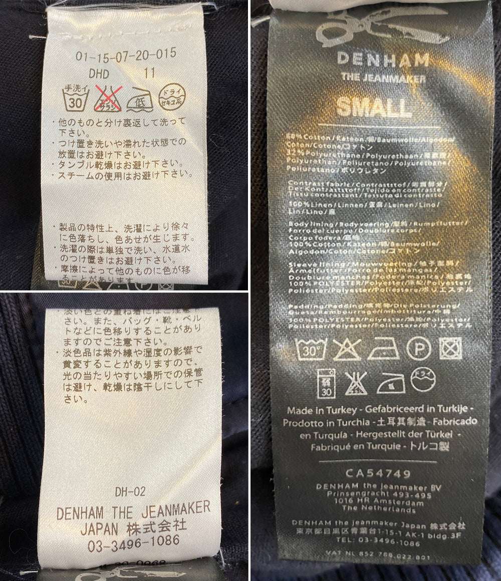 DENHAM ジップブルゾン コットン ネイビー メンズ SIZE S デンハム