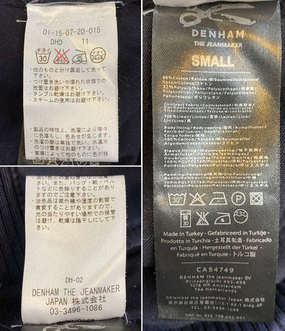 DENHAM ジップブルゾン コットン ネイビー メンズ SIZE S デンハム