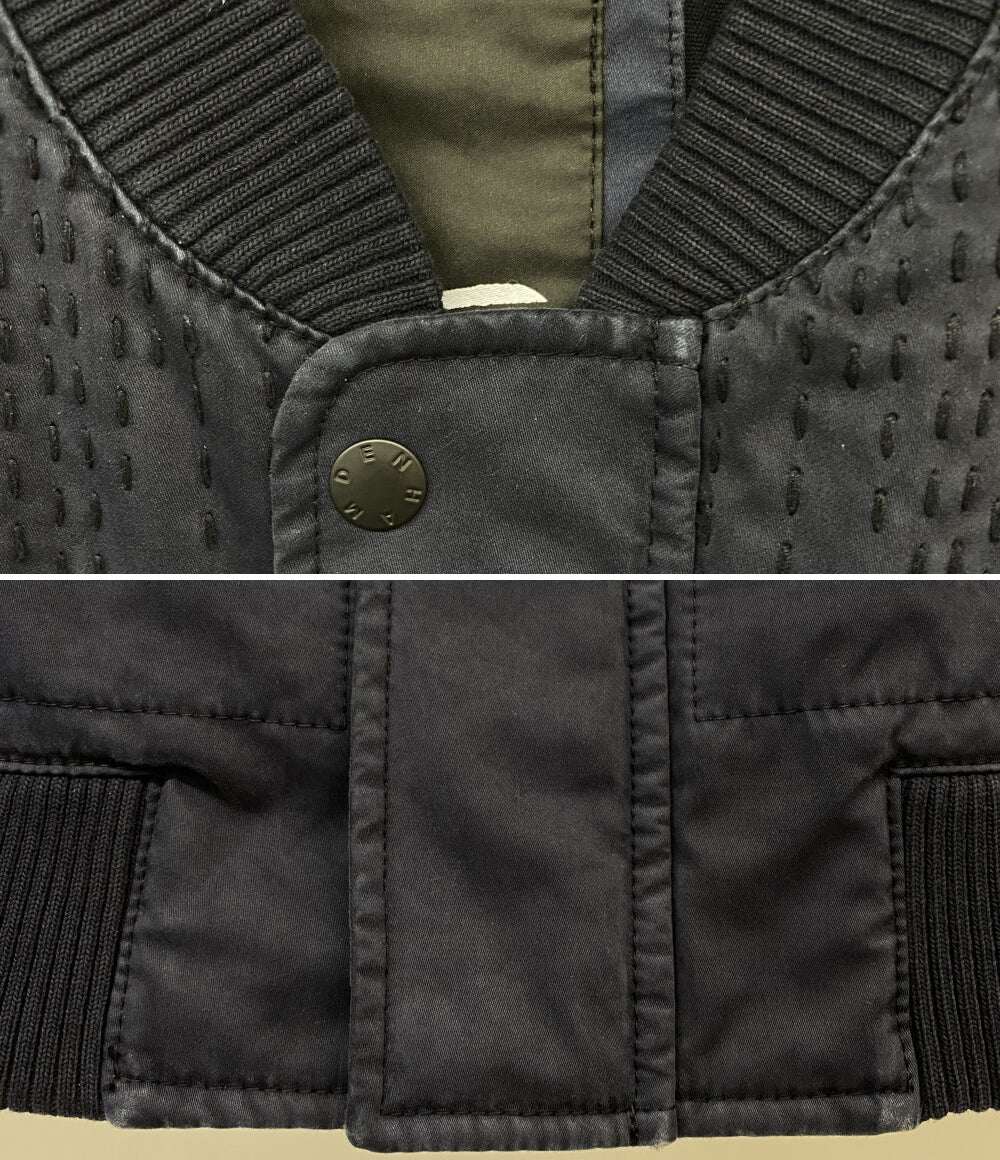 DENHAM ジップブルゾン コットン ネイビー メンズ SIZE S デンハム