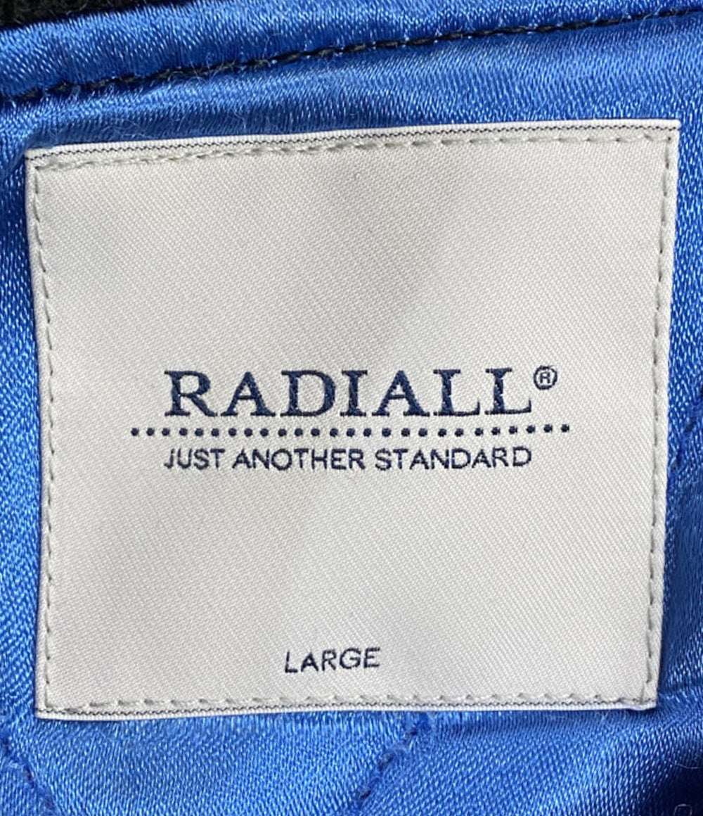 RADIALL ブルゾン RAD-23AW-JK003 ベロア スカル刺繍 ブラック メンズ SIZE L ラディアル