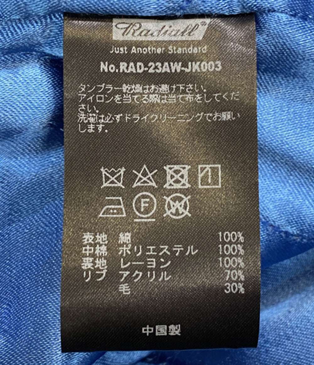 RADIALL ブルゾン RAD-23AW-JK003 ベロア スカル刺繍 ブラック メンズ SIZE L ラディアル
