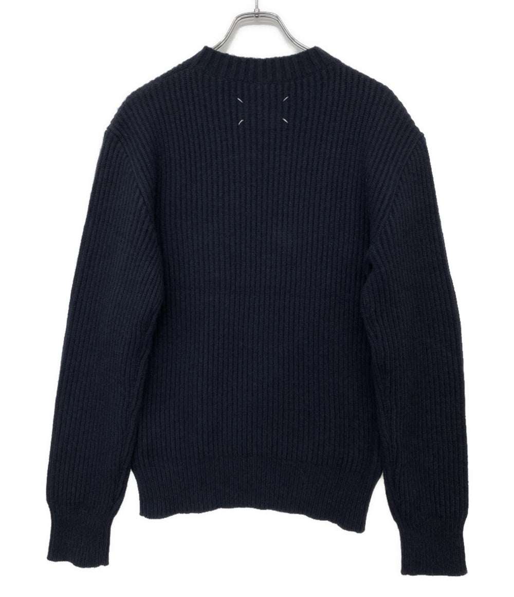 Maison Margiela クルーネックニット アルパカ ネイビー メンズ SIZE M メゾンマルジェラ