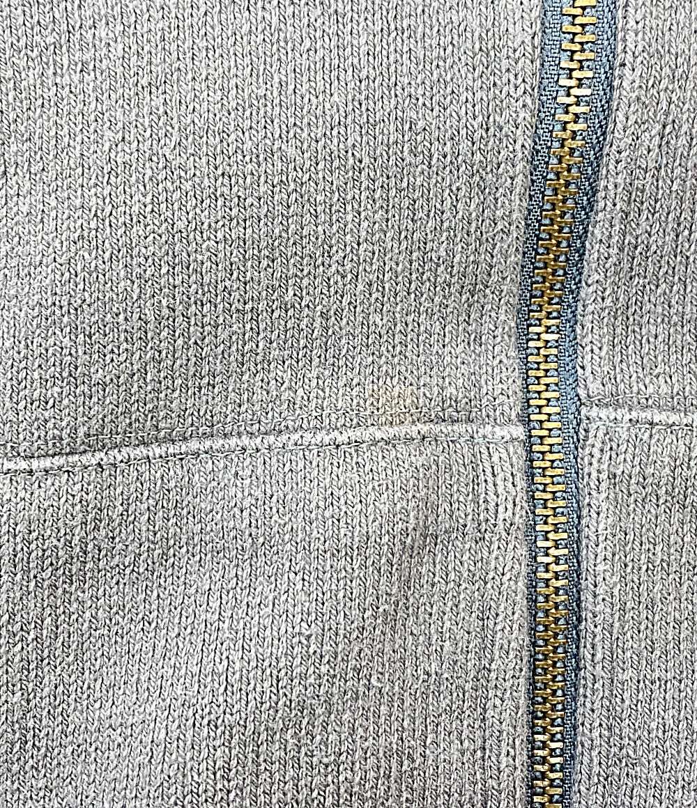 ISSEY MIYAKE MEN ジップパーカー 筆タグ 立体加工 グレー 80s MC34310 メンズ SIZE F イッセイミヤケ メン