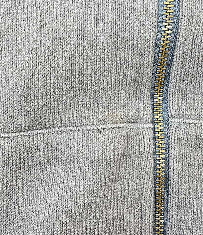 ISSEY MIYAKE MEN ジップパーカー 筆タグ 立体加工 グレー 80s MC34310 メンズ SIZE F イッセイミヤケ メン