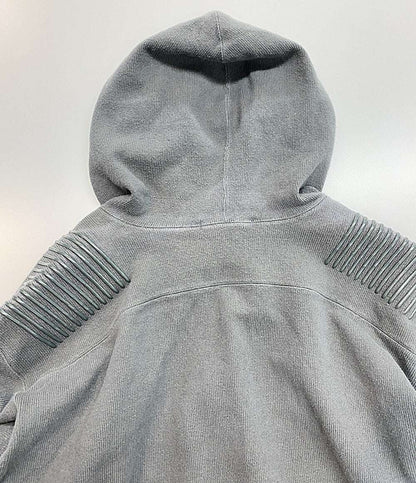 ISSEY MIYAKE MEN ジップパーカー 筆タグ 立体加工 グレー 80s MC34310 メンズ SIZE F イッセイミヤケ メン