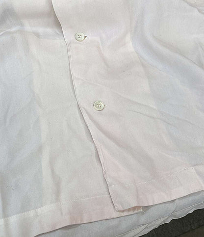 ISSEY MIYAKE MEN 開襟シャツ 筆タグ 半袖 ロゴプリント 80s LG11598 メンズ SIZE M イッセイミヤケ メン