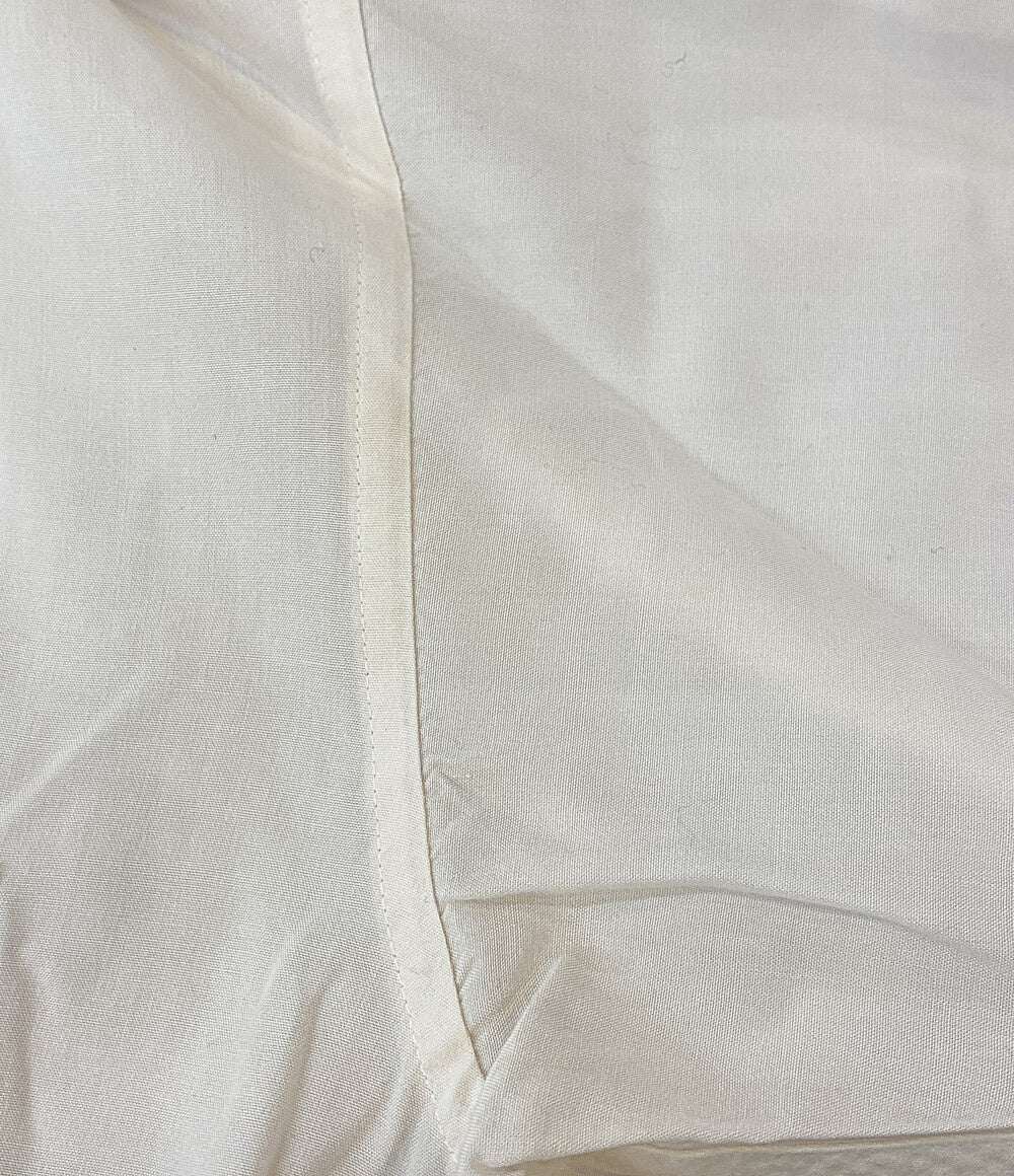 ISSEY MIYAKE MEN 開襟シャツ 筆タグ 半袖 ロゴプリント 80s LG11598 メンズ SIZE M イッセイミヤケ メン