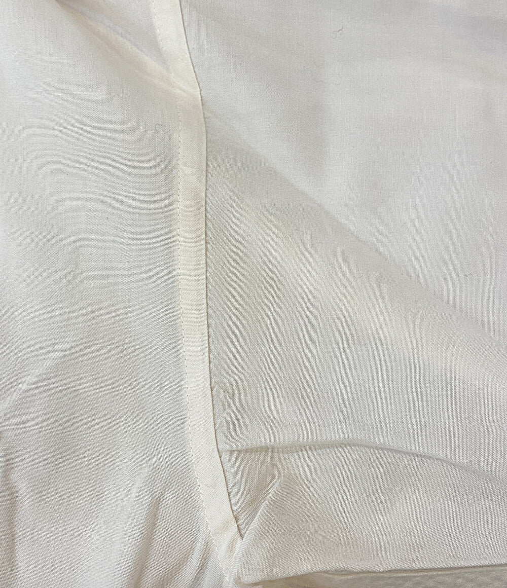 ISSEY MIYAKE MEN 開襟シャツ 筆タグ 半袖 ロゴプリント 80s LG11598 メンズ SIZE M イッセイミヤケ メン