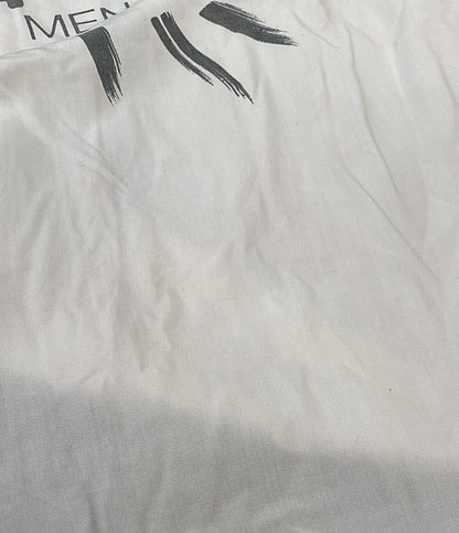 ISSEY MIYAKE MEN 開襟シャツ 筆タグ 半袖 ロゴプリント 80s LG11598 メンズ SIZE M イッセイミヤケ メン