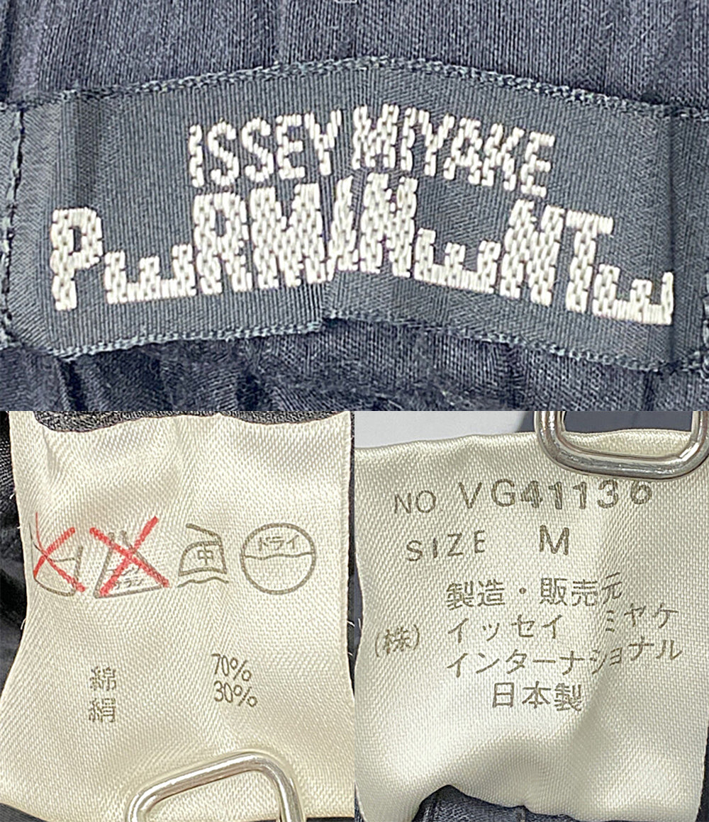ISSEY MIYAKE PERMANENTE ペルマネンテ プリーツサルエルパンツ ネイビー VG41136 メンズ SIZE M イッセイミヤケ