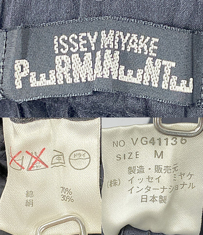 ISSEY MIYAKE PERMANENTE ペルマネンテ プリーツサルエルパンツ ネイビー VG41136 メンズ SIZE M イッセイミヤケ