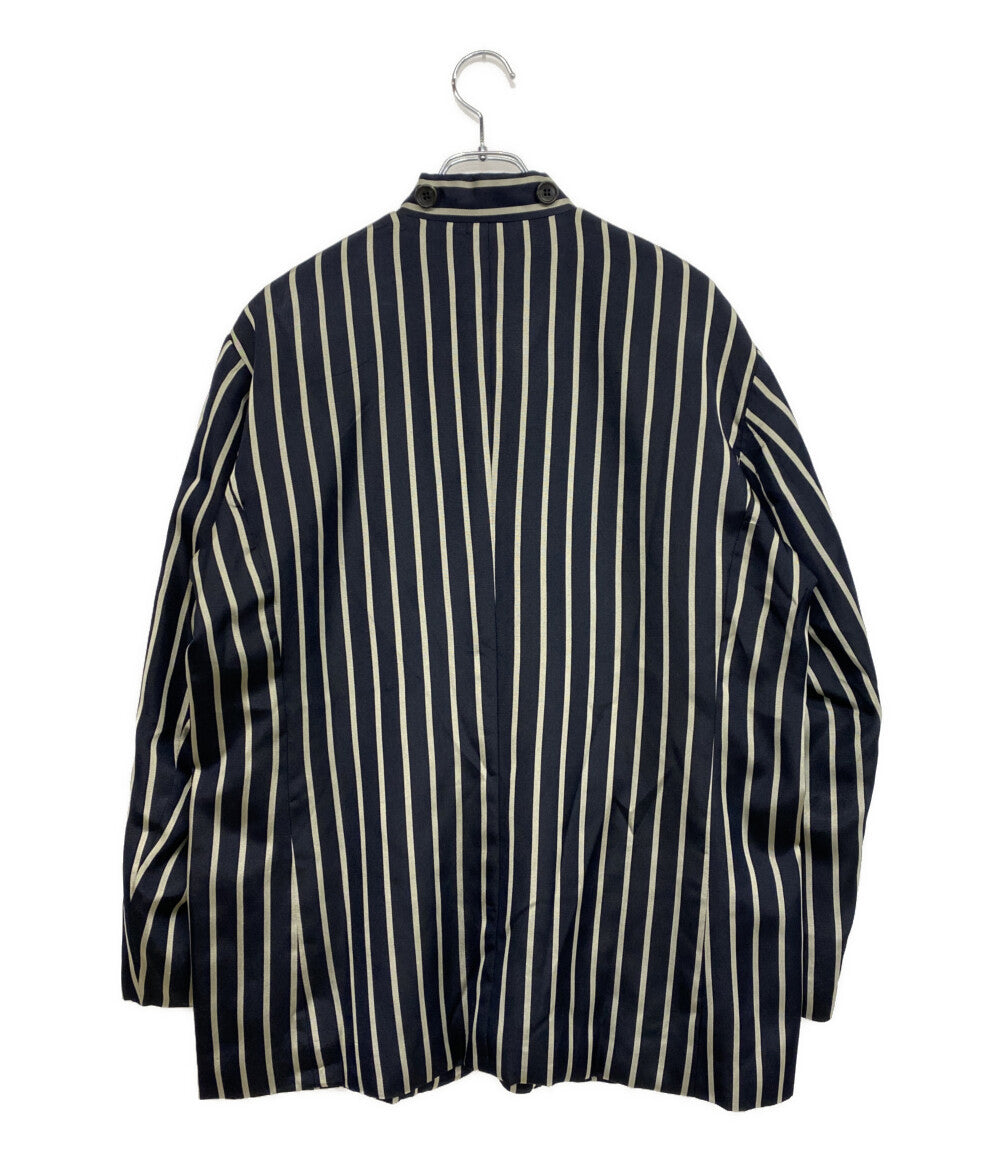 ISSEY MIYAKE ストライプジャケット 銀タグ ネイビー 90s IM13-FD040