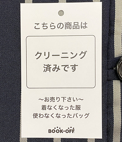 ISSEY MIYAKE ストライプジャケット 銀タグ ネイビー 90s IM13-FD040 レディース SIZE L イッセイミヤケ