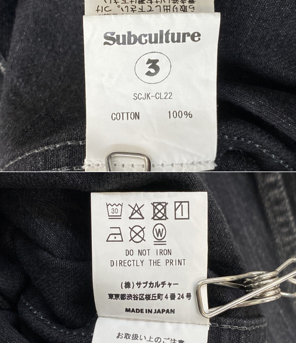 Subculture サブカルチャー デニムジャケット S0505 JACKET メンズ SIZE 3