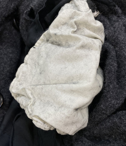 COMME des GARCONS HOMME DEUX コムデギャルソンオムド ウールコート 縮絨 グレー 21AW DH-C003 メンズ SIZE L