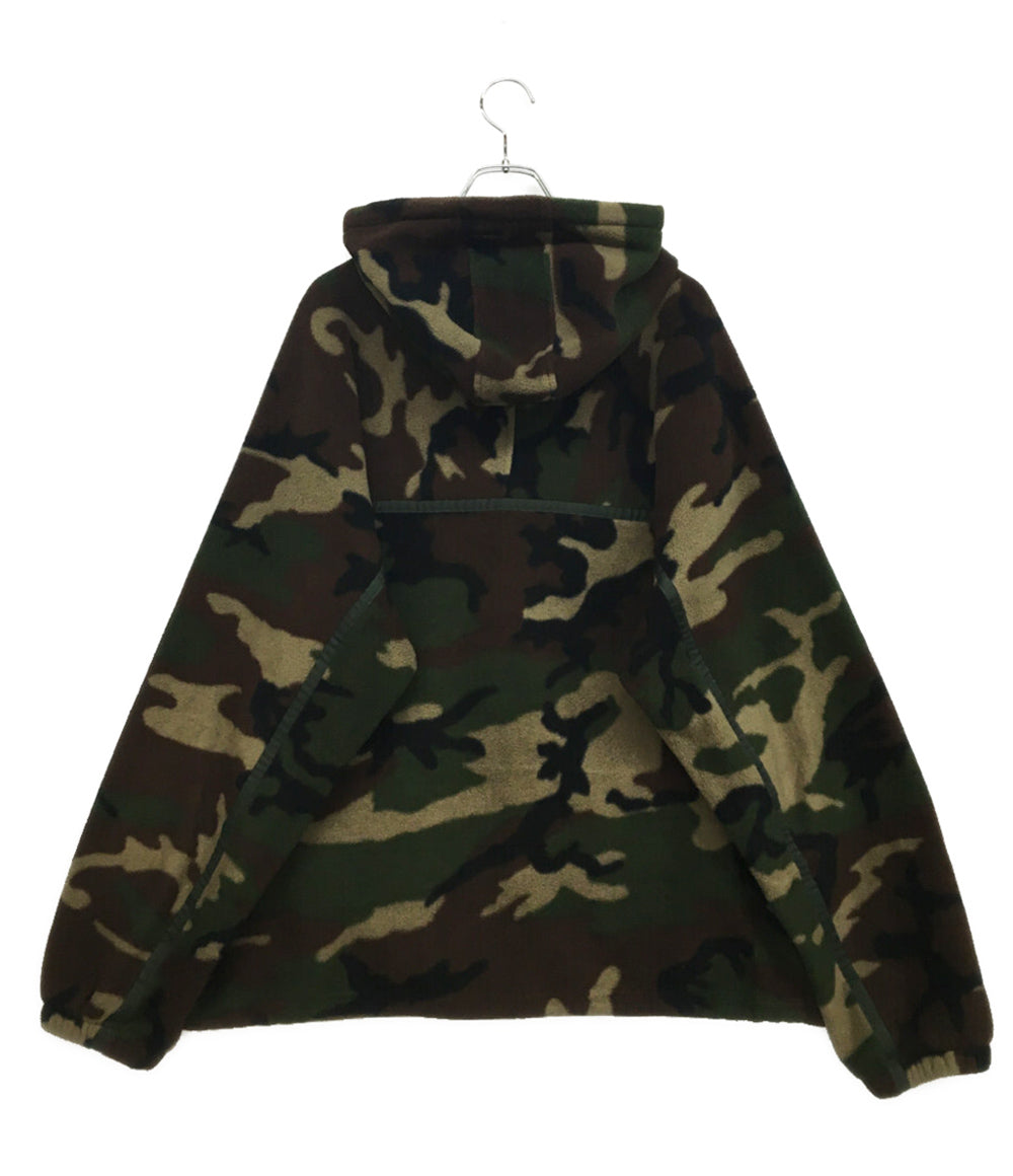 Supreme 19AW Polartec フリースパーカー ハーフジップ カモ メンズ