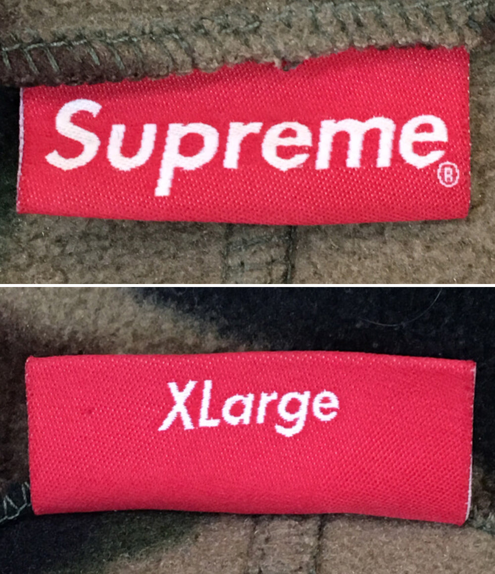 Supreme 19AW Polartec フリースパーカー ハーフジップ カモ メンズ SIZE XL シュプリーム