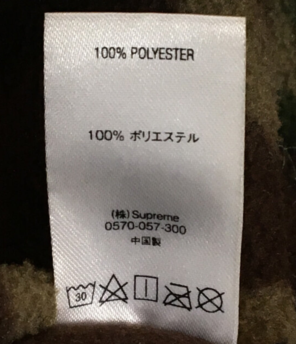 Supreme 19AW Polartec フリースパーカー ハーフジップ カモ メンズ