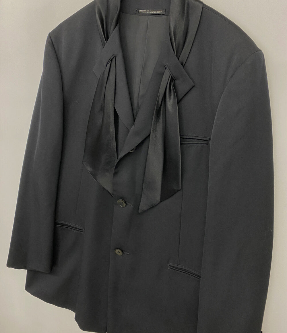 YOHJI YAMAMOTO POUR HOMME 99AW スカーフジャケット ブラック メンズ