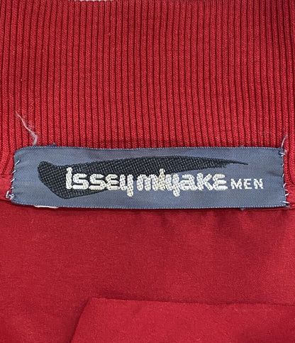 ISSEY MIYAKE MEN 80s 筆タグ シルクシャツジャケット レッド メンズ SIZE M イッセイミヤケ メン