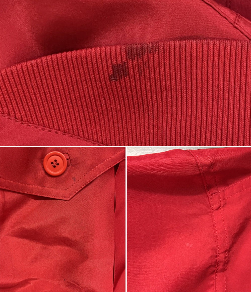 ISSEY MIYAKE MEN 80s 筆タグ シルクシャツジャケット レッド メンズ SIZE M イッセイミヤケ メン