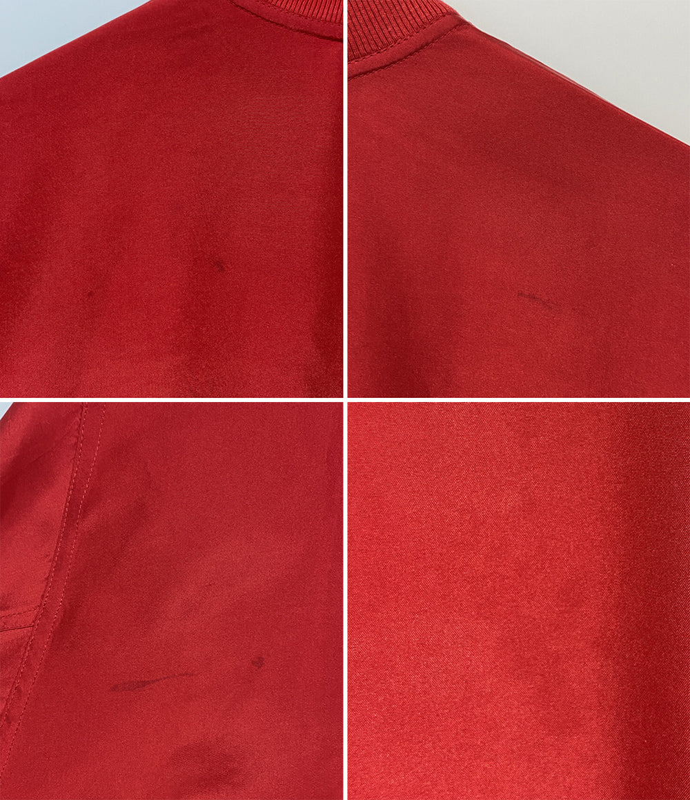 ISSEY MIYAKE MEN 80s 筆タグ シルクシャツジャケット レッド メンズ SIZE M イッセイミヤケ メン