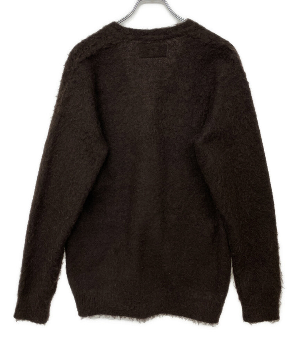 WACKO MARIA 18FW-WMK-KN19 ウールモヘアカーディガン ブラウン メンズ SIZE S ワコマリア