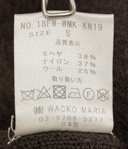WACKO MARIA 18FW-WMK-KN19 ウールモヘアカーディガン ブラウン メンズ SIZE S ワコマリア
