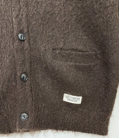 WACKO MARIA 18FW-WMK-KN19 ウールモヘアカーディガン ブラウン メンズ SIZE S ワコマリア
