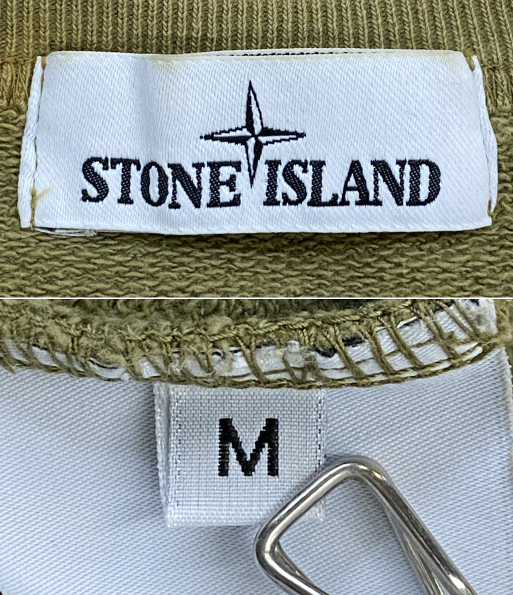 STONE ISLAND ワッペンスウェット カーキ メンズ SIZE M ストーンアイランド
