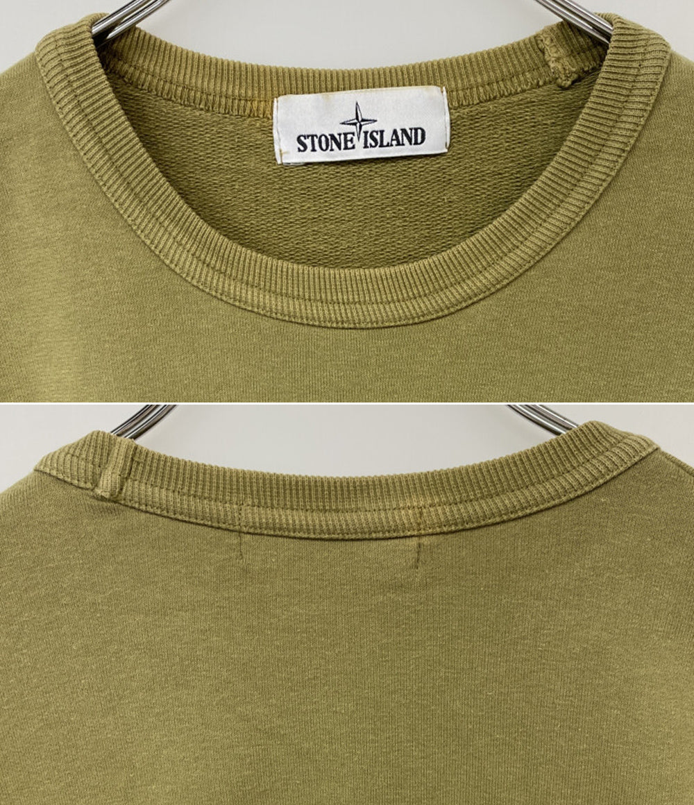 STONE ISLAND ワッペンスウェット カーキ メンズ SIZE M ストーンアイランド