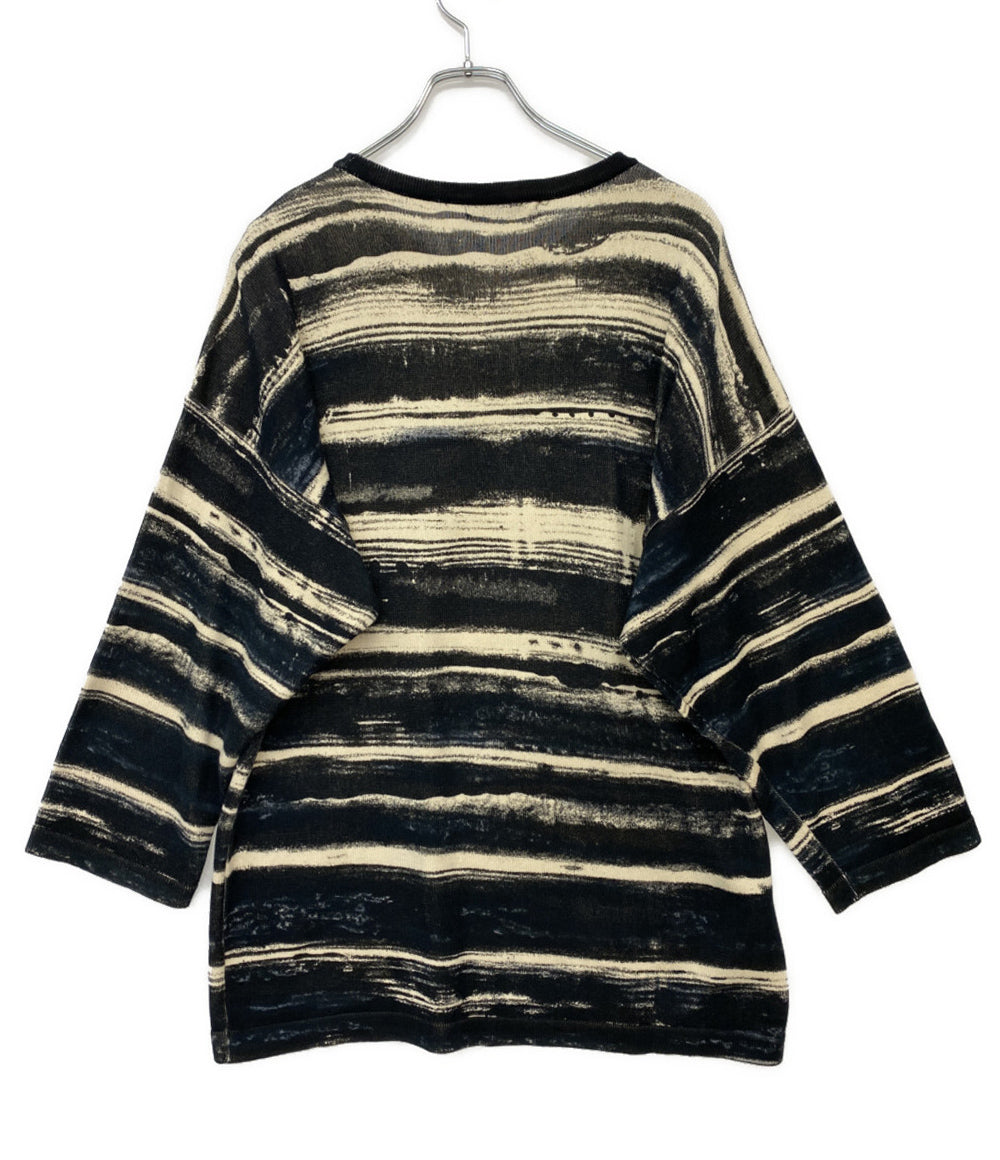 ISSEY MIYAKE MEN ニット 80s 筆タグ 立体加工 半袖ニット メンズ SIZE