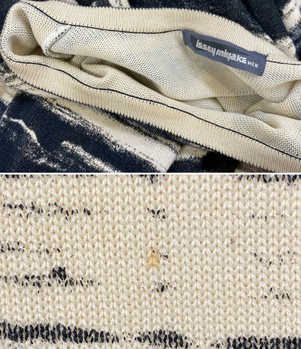 ISSEY MIYAKE MEN 80s 筆タグ ボーダーニット メンズ SIZE F イッセイミヤケ メン