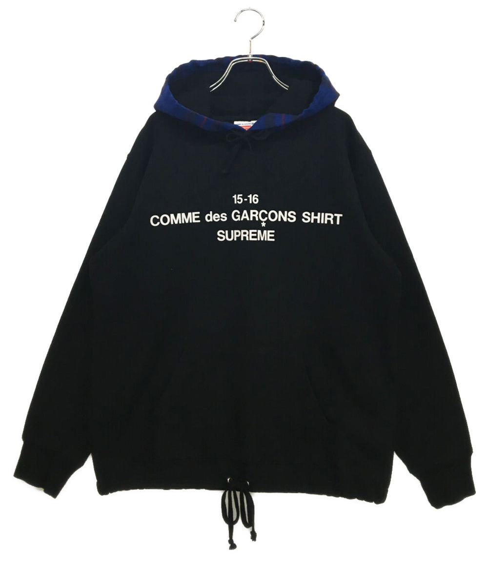 Supreme × COMME des GARCONS SHIRT シュプリーム パーカー フーディー メンズ SIZE M コムデギャルソンシャツ