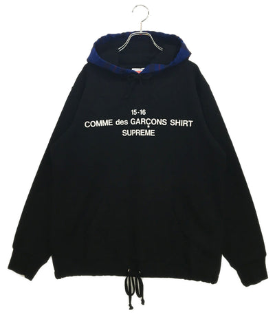 Supreme × COMME des GARCONS SHIRT シュプリーム パーカー フーディー メンズ SIZE M コムデギャルソンシャツ