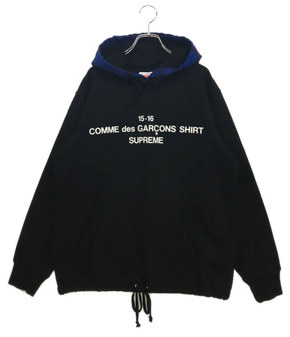 Supreme × COMME des GARCONS SHIRT シュプリーム パーカー フーディー メンズ SIZE M コムデギャルソンシャツ