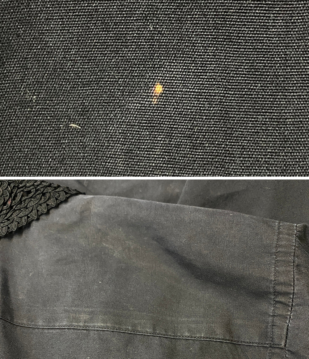 COMME des GARCONS HOMME PLUS 80s レースカラー長袖シャツ ブラック PB-050450 メンズ SIZE - コムデギャルソンオムプリュス