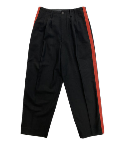YOHJI YAMAMOTO POUR HOMME サイドラインタックパンツ 80s 丸ロゴ メンズ SIZE M ヨウジヤマモトプールオム