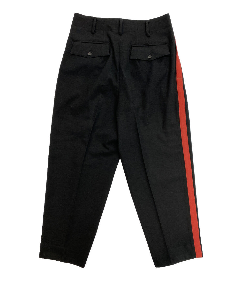 YOHJI YAMAMOTO POUR HOMME サイドラインタックパンツ 80s 丸ロゴ メンズ SIZE M ヨウジヤマモトプールオム