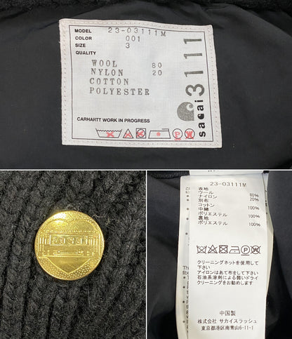 sacai×Carhartt WIP カーハート ワークインプログレス ジャケット ミシガン 23-03111M メンズ SIZE 3 サカイ