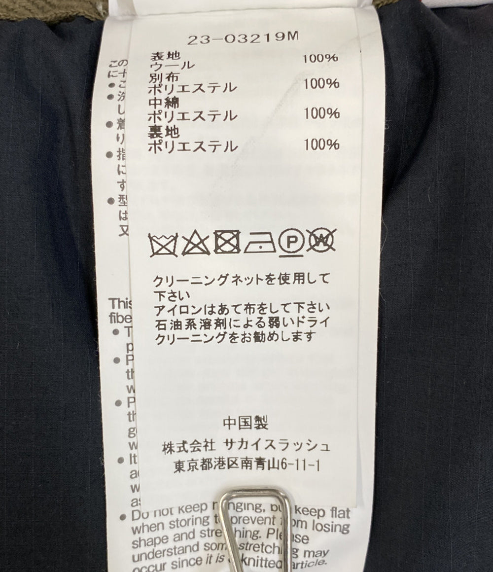 sacai 中綿ニットベスト Padded Wool Gilet 23aw 23-03219M メンズ SIZE 2 サカイ