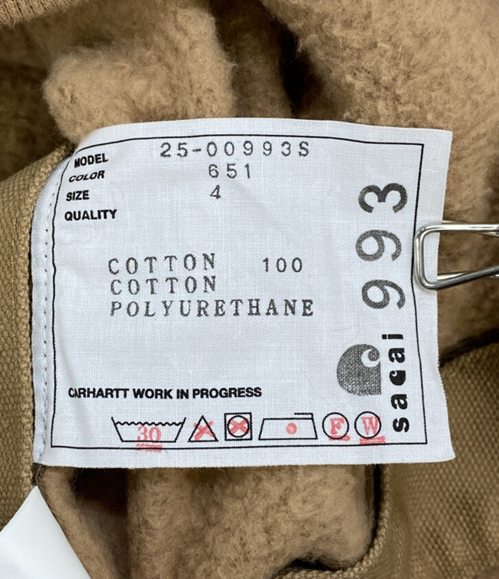 sacai×CARHARTT WIP カーハートワークインプログレス スウェットパーカー 25-00993S メンズ SIZE 4 サカイ